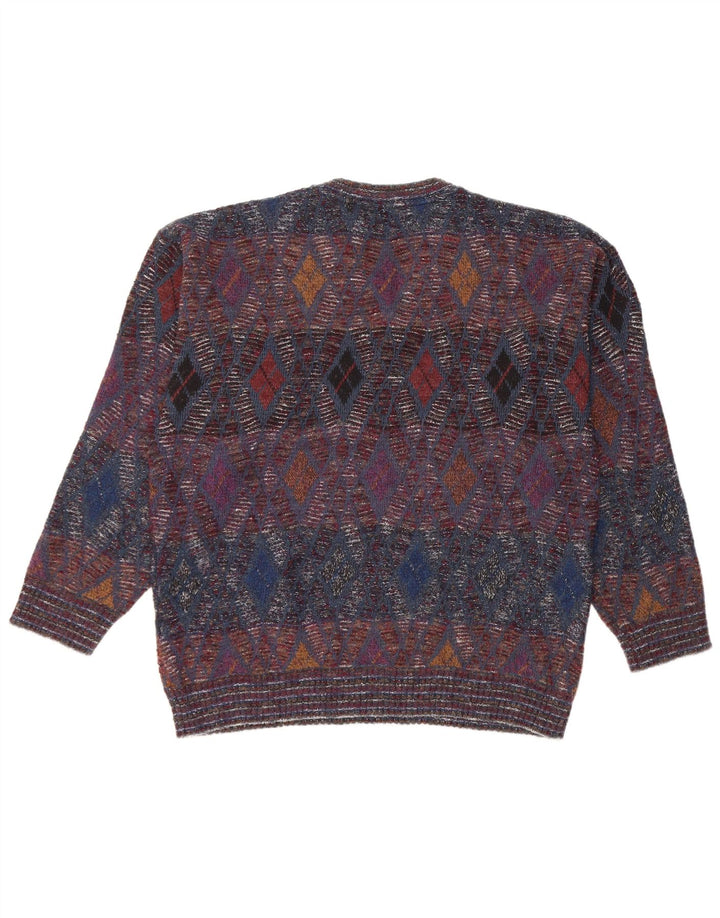 Tino Tinti Herre V-hals sweater IT 52 Stor Flerfarvet
