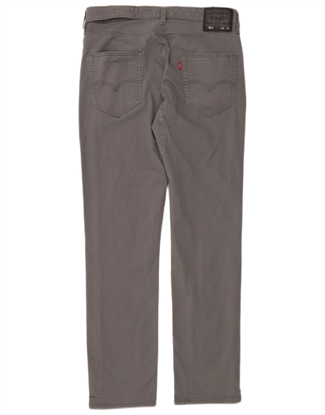 LEVI'S Herre 511 Slim Chino Bukser W34 L32 Grå Bomuld