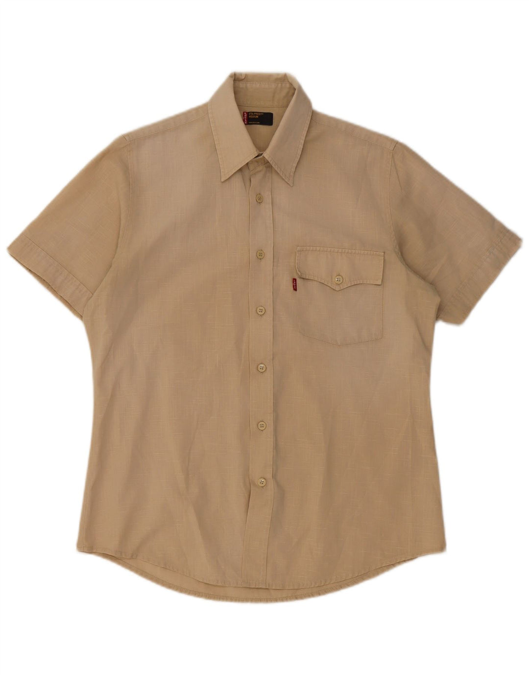 Levi's Herre Sta-Prest kortærmet skjorte medium beige