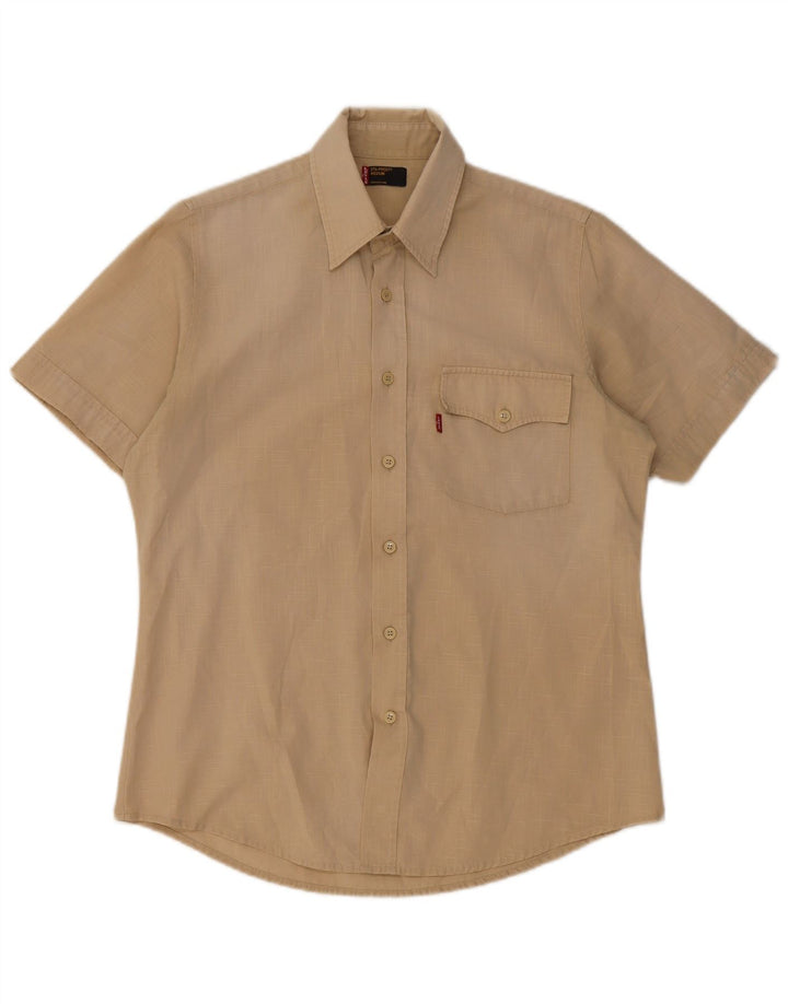 Levi's Herre Sta-Prest kortærmet skjorte medium beige