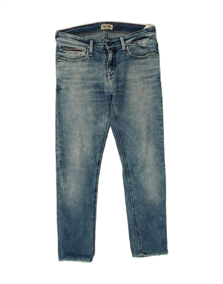 TOMMY HILFIGER Womens Slim Jeans W29 L25 Blue Cotton Vintage Tommy Hilfiger and Second-Hand Tommy Hilfiger from Messina Hembry 
