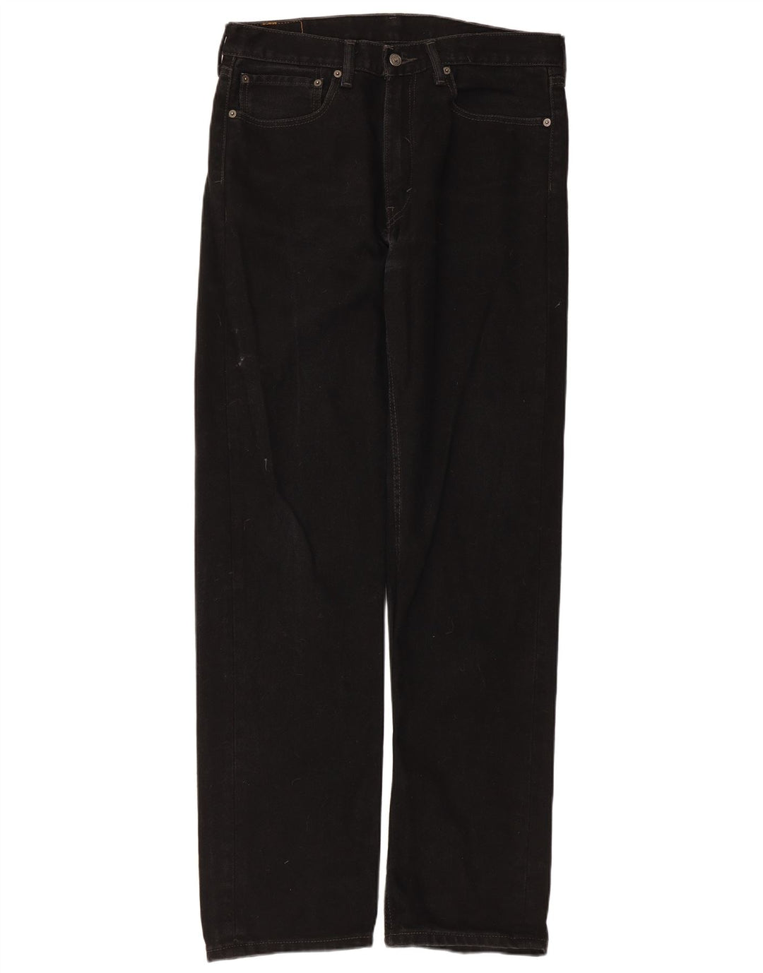 Levi's Herre 505 Straight Jeans W34 L34 Sort Bomuld