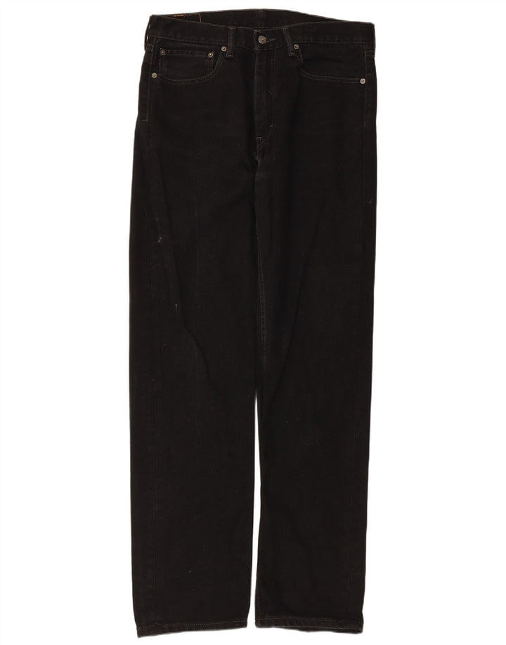 Levi's Herre 505 Straight Jeans W34 L34 Sort Bomuld