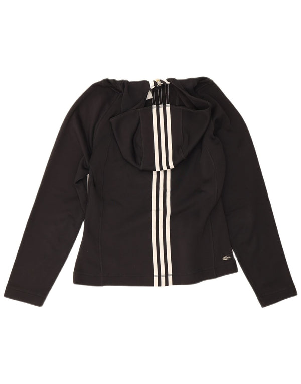 Adidas Dame Climawarm Hættetrøje med lynlås UK 10 Small Black Polyester