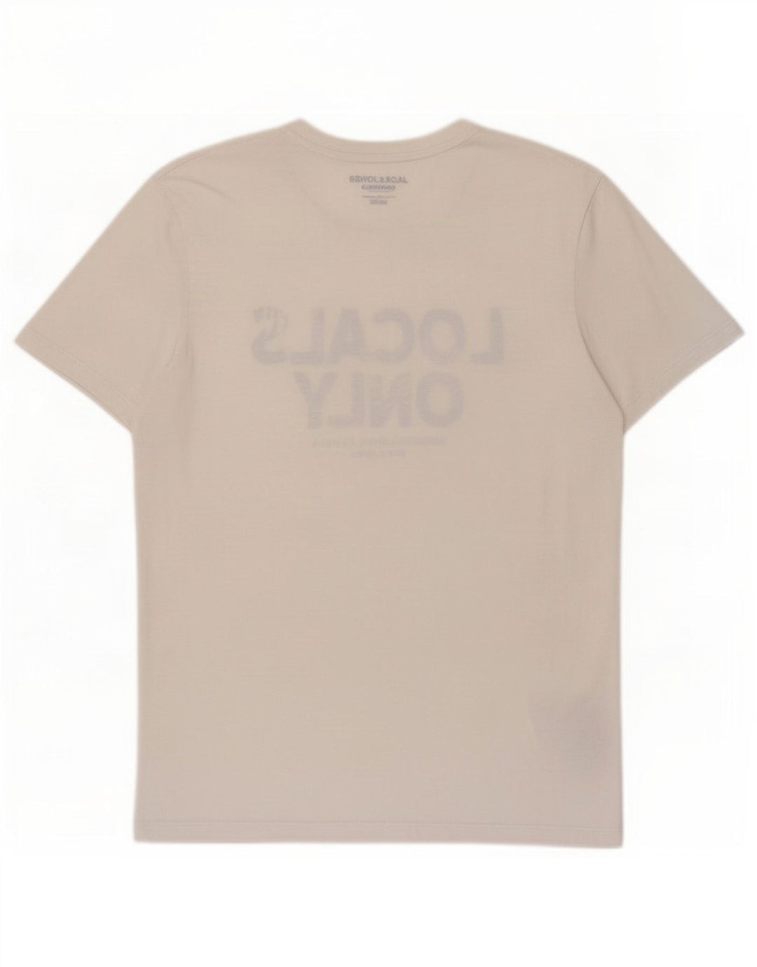 Jack & Jones Herre Regular Fit grafisk T-shirt Top Medium White Polyester