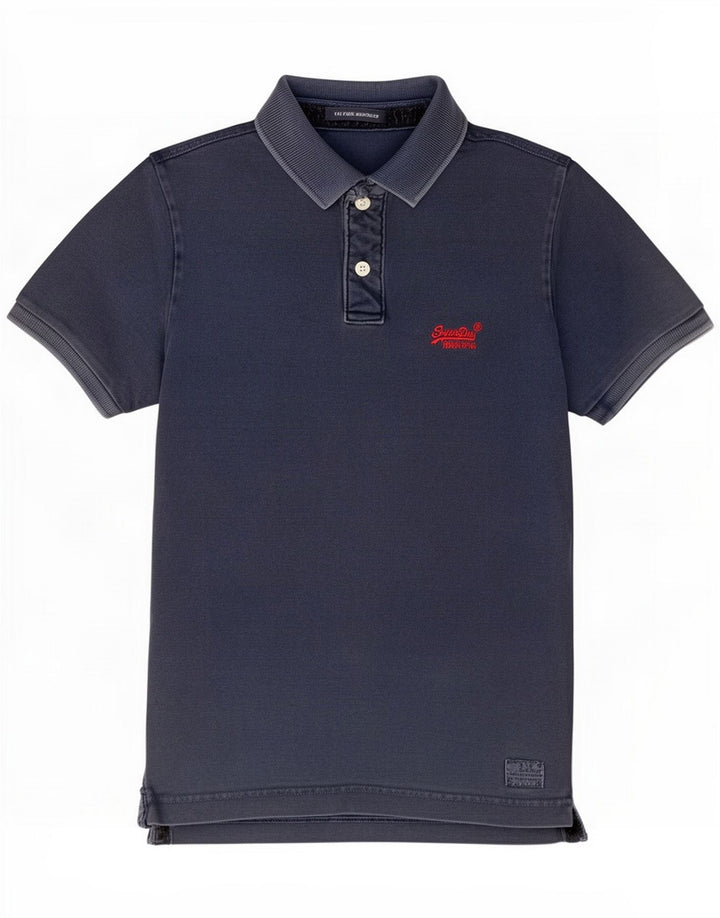 Superdry Poloshirt til mænd Medium Navy Blue Cotton
