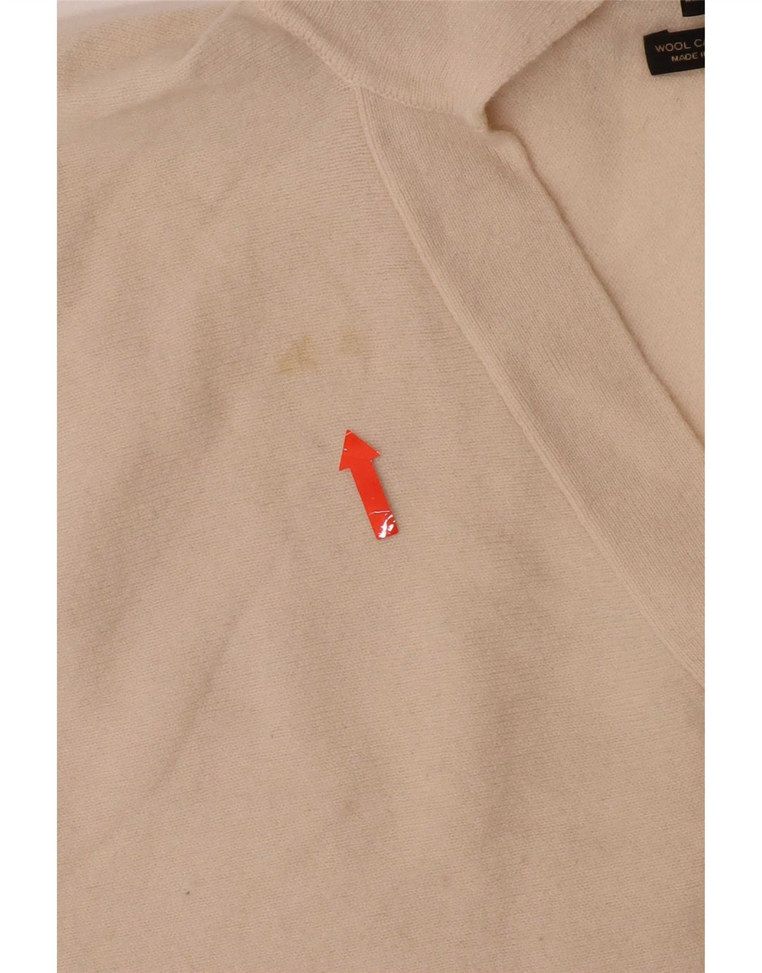 Massimo Dutti Dame Polo Neck Jumper Sweater UK 10 Small Off White