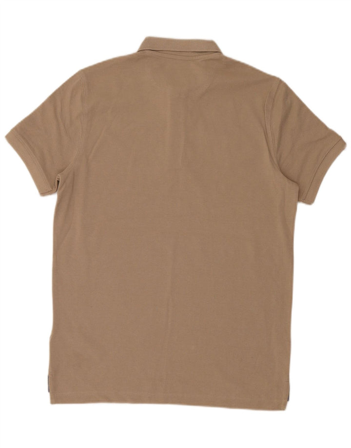 Massimo Dutti Herre Regular Fit Polo Shirt Medium Beige Bomuld