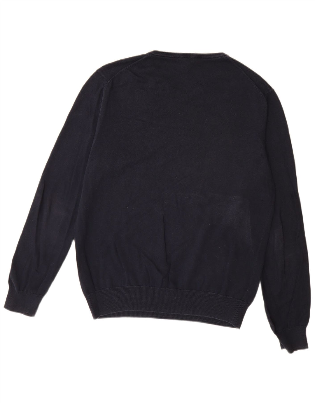 Besætningstøj Herre V-hals sweater Medium Marineblå Bomuld