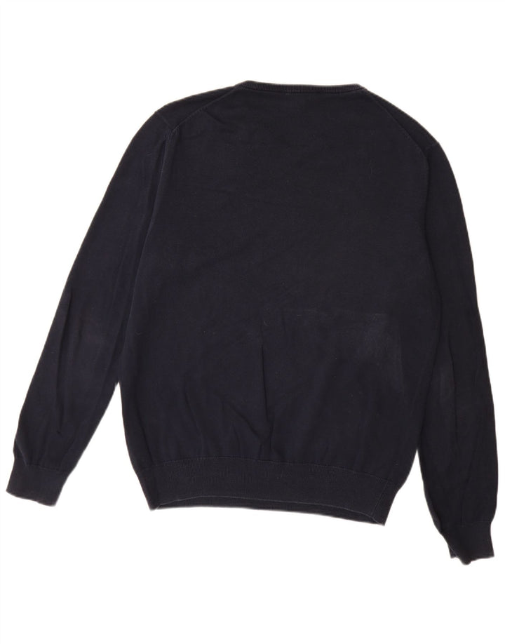 Besætningstøj Herre V-hals sweater Medium Marineblå Bomuld