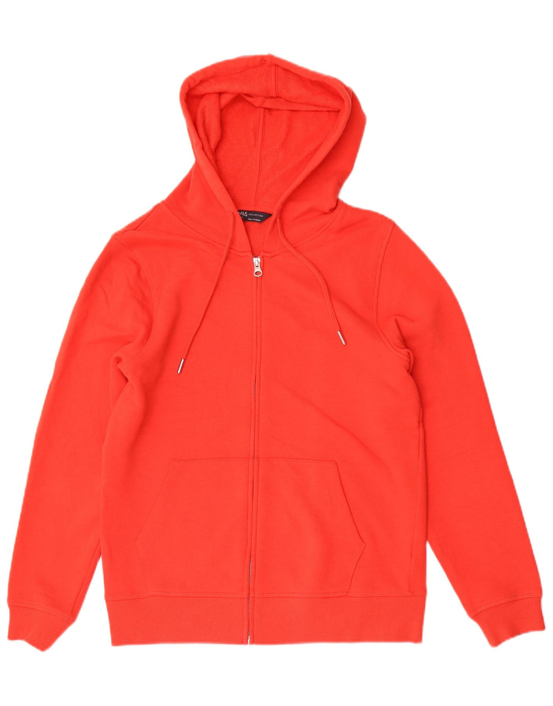 Marks & Spencer Dame Hættetrøje Sweater UK 10 Lille Rød Bomuld