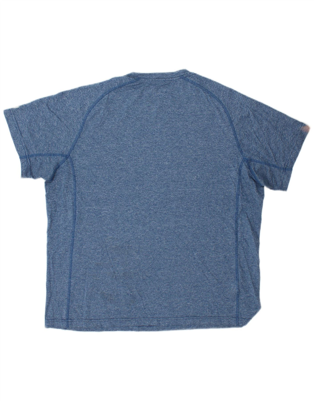 EDDIE BAUER Herre T-shirt Top Large Blue Flecked Polyester