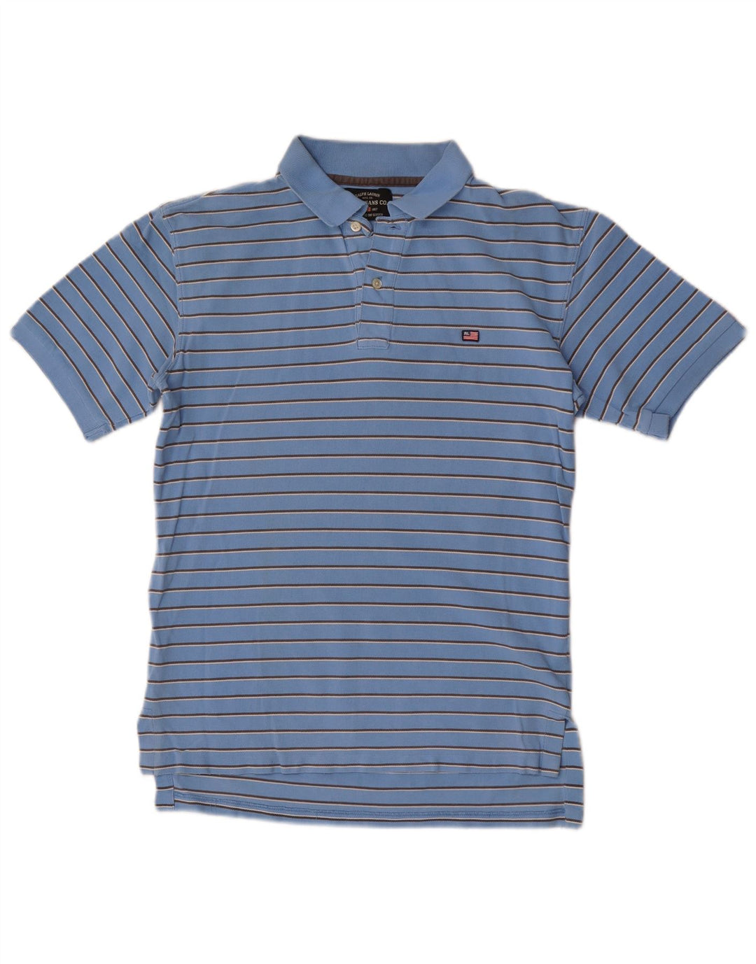 Ralph Lauren herre polo skjorte lille blå stribet