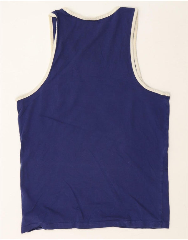 Ægte Merchandise Herre grafisk vest Top Medium Navy Blue
