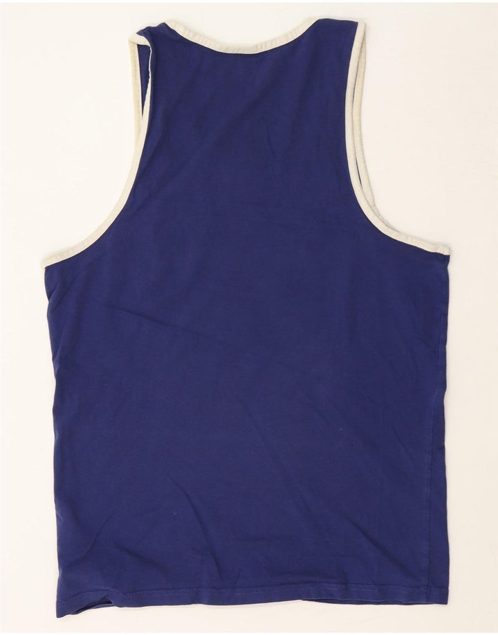 Ægte Merchandise Herre grafisk vest Top Medium Navy Blue