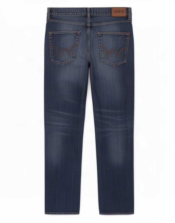 Edwin Herre Relaxed Fit Straight Jeans W34 L32 Blå