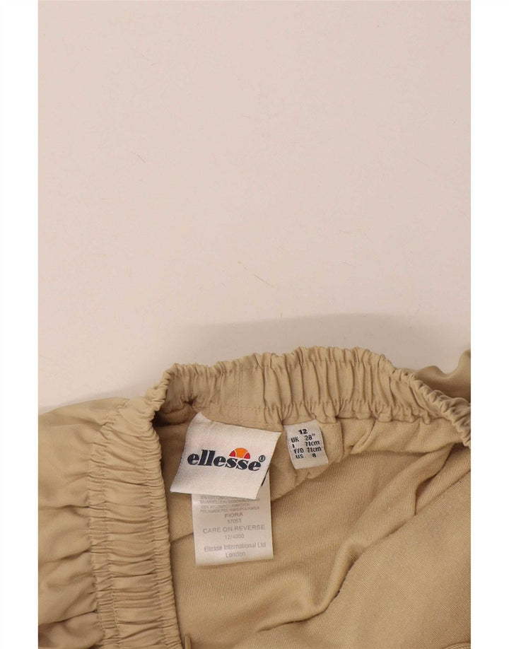 Ellesse Lige Chinobukser til kvinder UK 12 Medium W24 L29 Beige Polyester