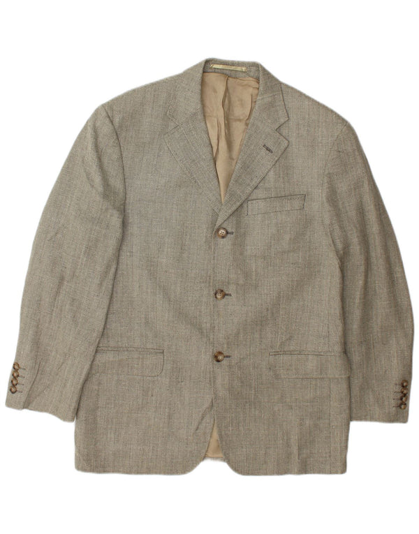 Marks & Spencer Herre Blazer Jacket UK 38 Medium Beige Sildebensuld