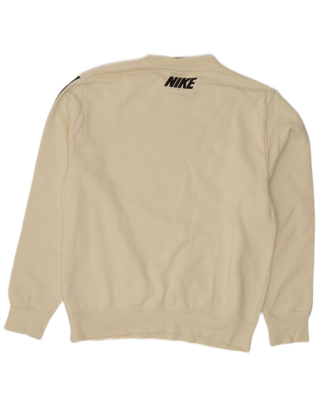 Nike Herre grafisk sweatshirt Jumper Medium Off White Colourblock Bomuld