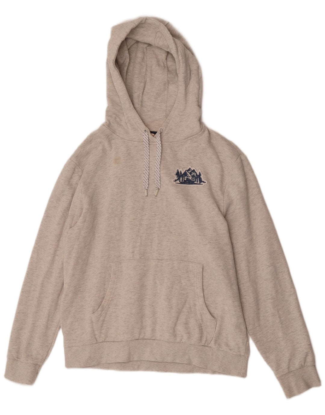 Mountain Warehouse Dame Hættetrøje UK 14 Medium Grå Bomuld