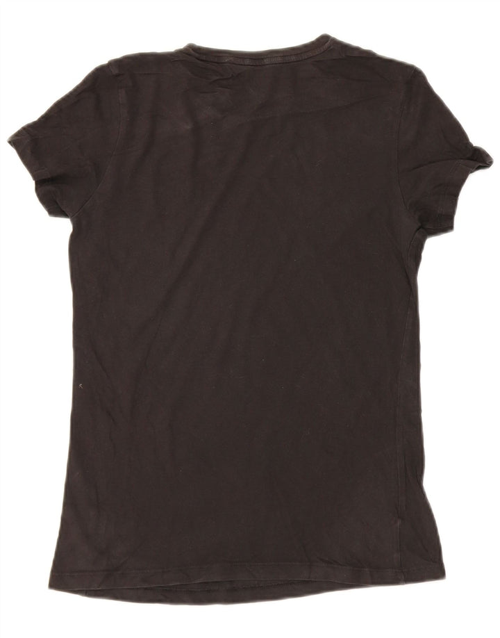 Puma T-Shirt Top UK 10 Lille Sort
