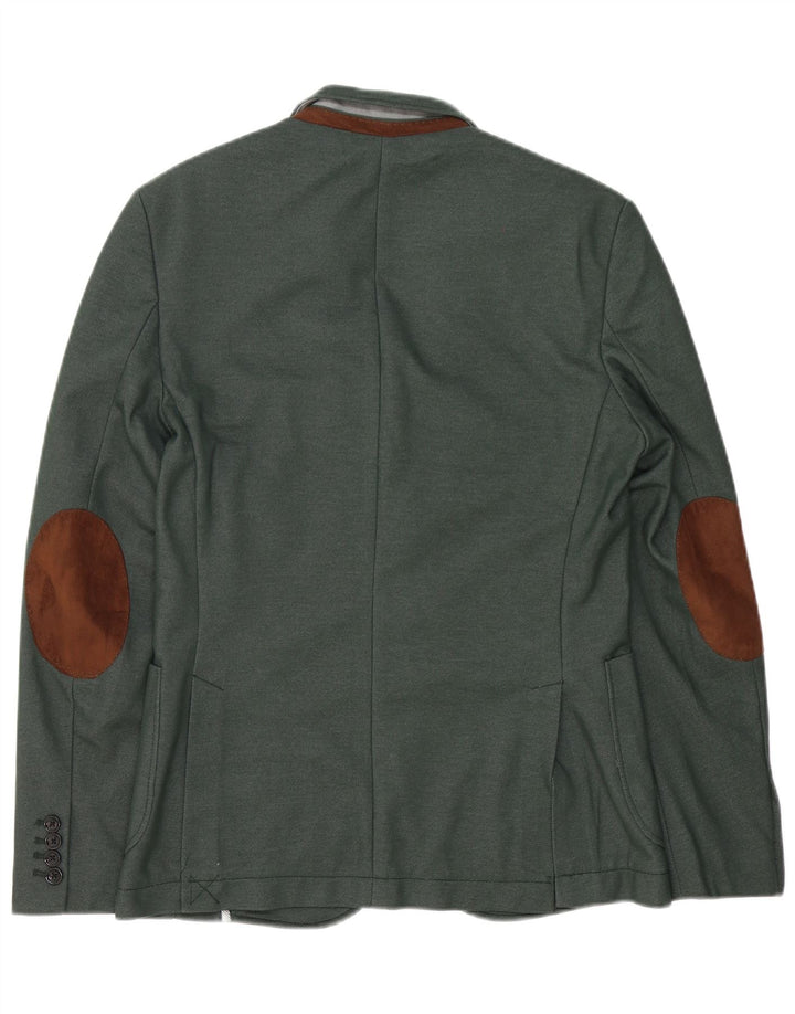 Zara Herre 2-knaps blazerjakke UK 38 Medium Green