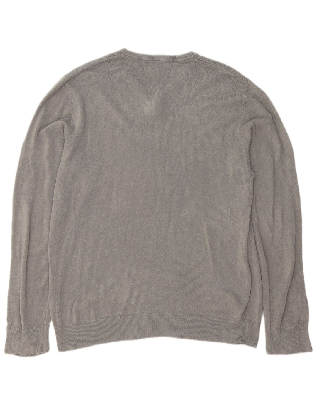 Marks & Spencer Herre V-hals sweater Stor Grå Akryl