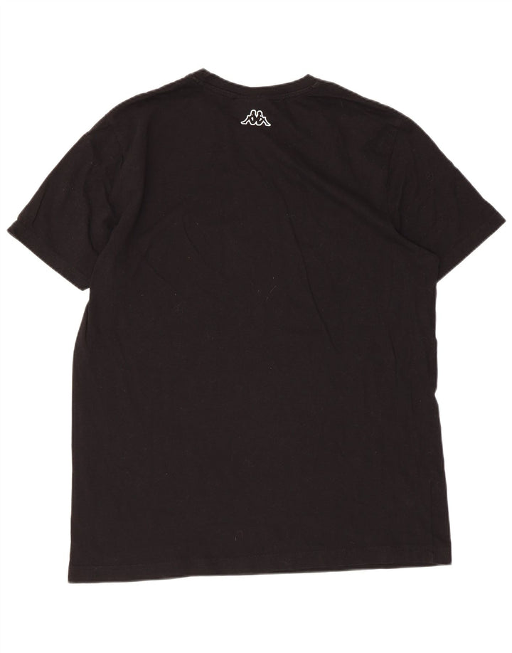 Kappa Dame Grafisk T-Shirt Top UK 16 Large Sort