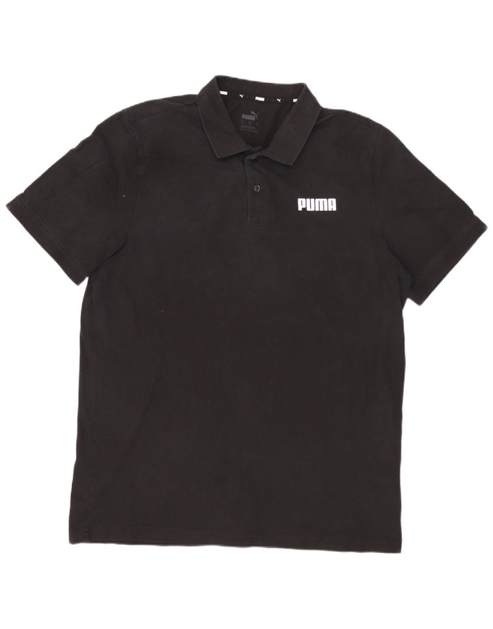 PUMA Poloshirt til mænd Stor sort bomuld