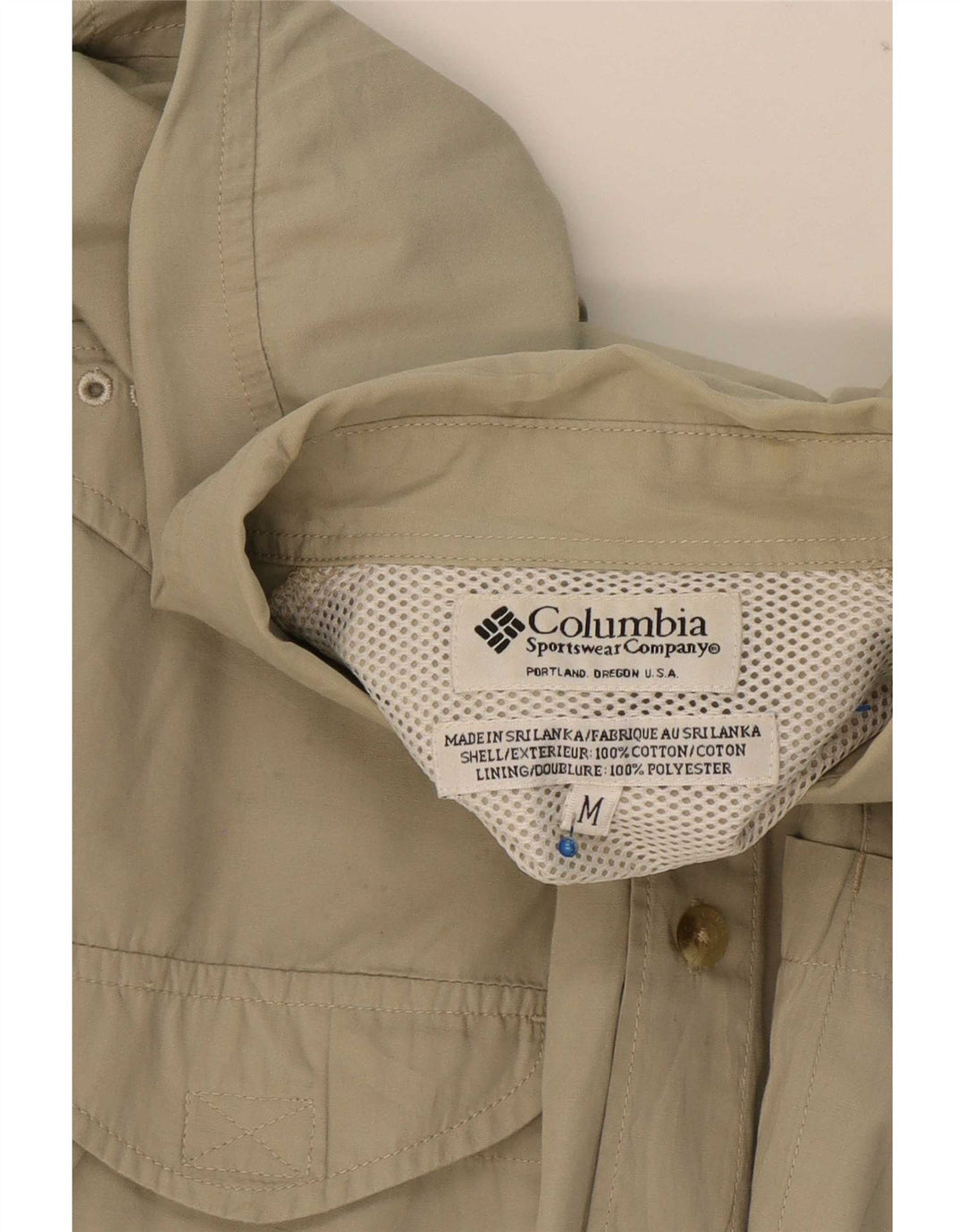 Columbia Herreskjorte Medium Khaki Bomuld