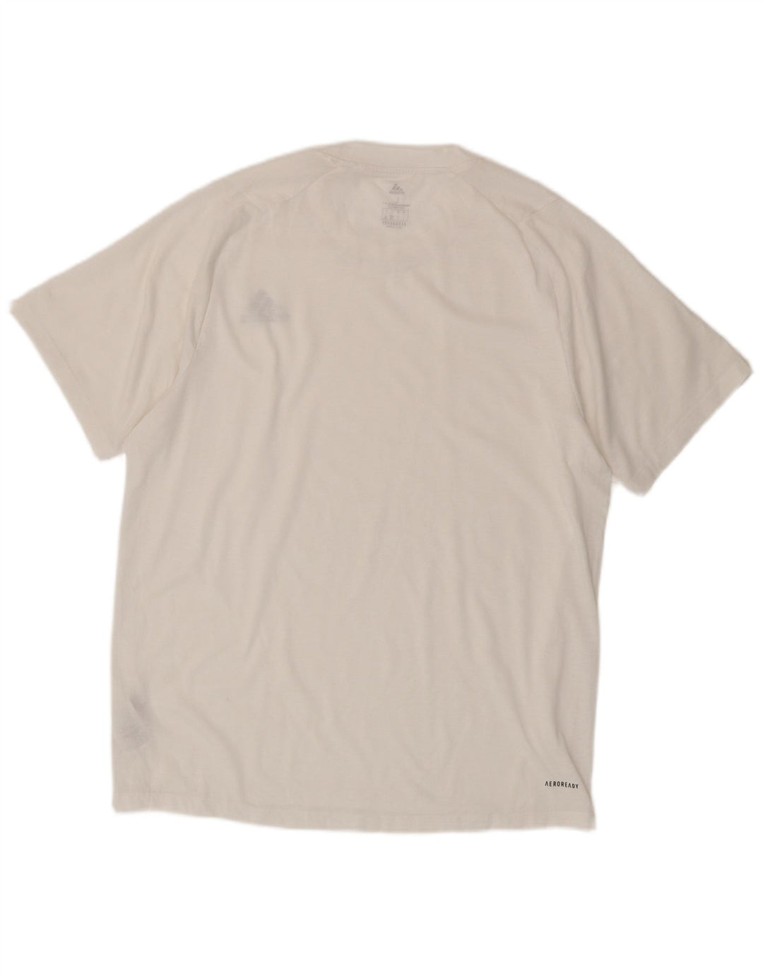 Adidas Herre Aeroready T-Shirt Top Stor Hvid Polyester