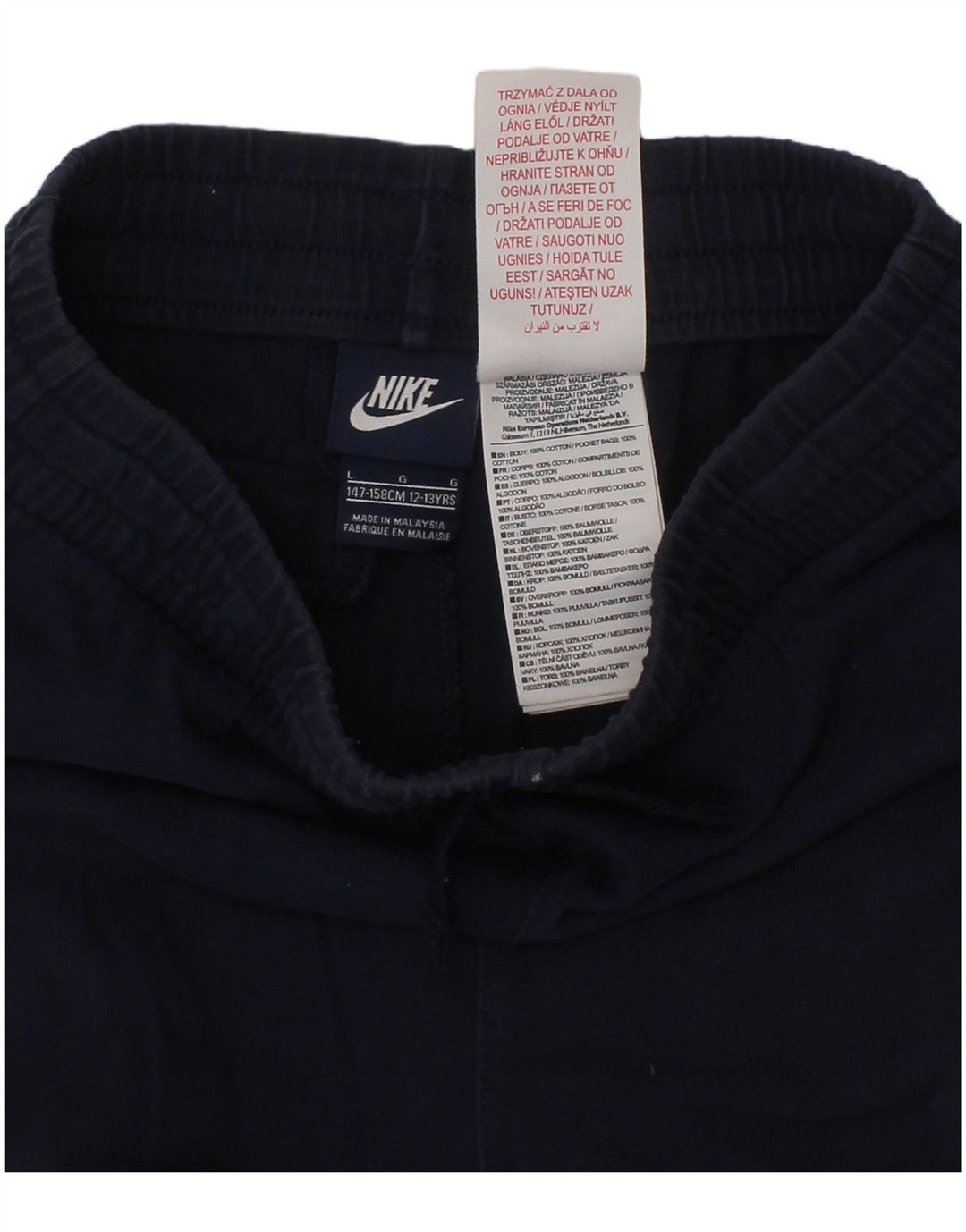 Nike drenge sportsshorts 12-13 år store marineblå bomuld