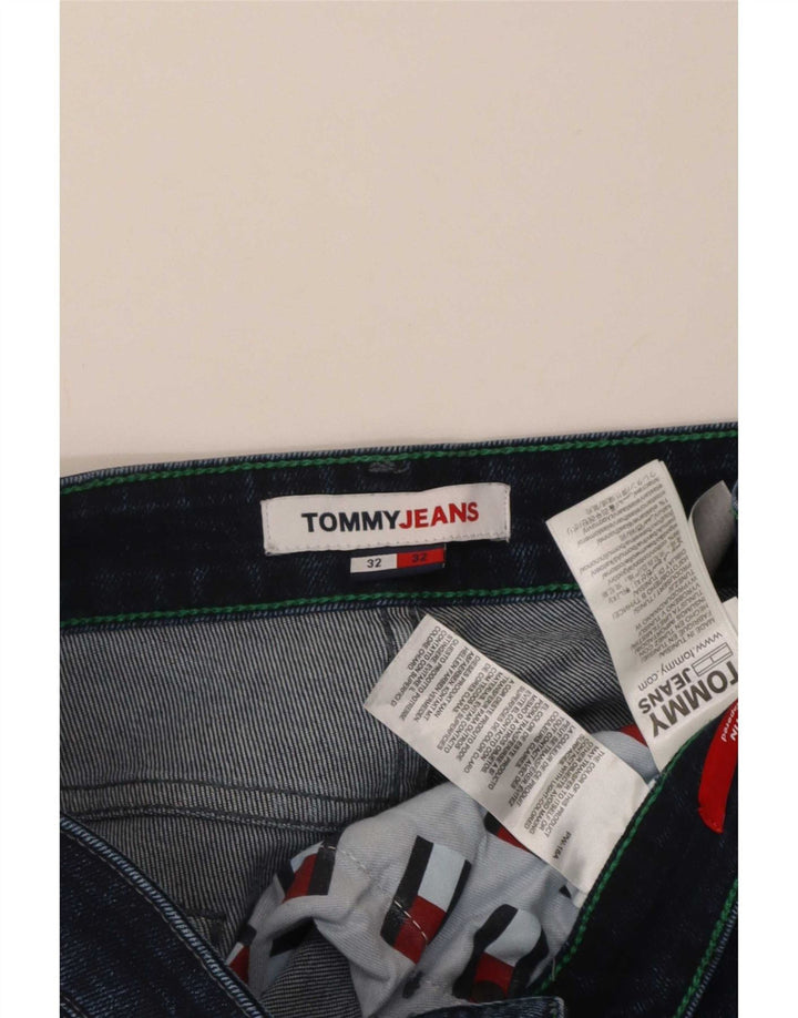 Tommy Hilfiger Herre Slim Jeans W32 L32 Blå Bomuld