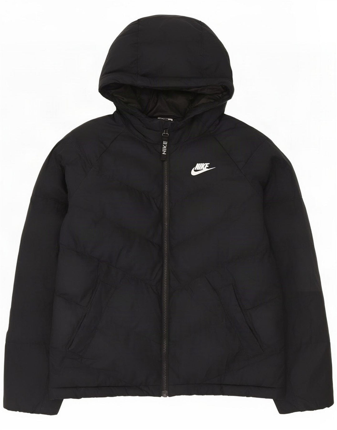 Nike hættejakke til drenge 12-13 år stor sort polyester