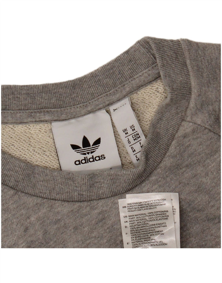 ADIDAS Sweatshirt-trøje til mænd Medium Grey Flecked Bomuld