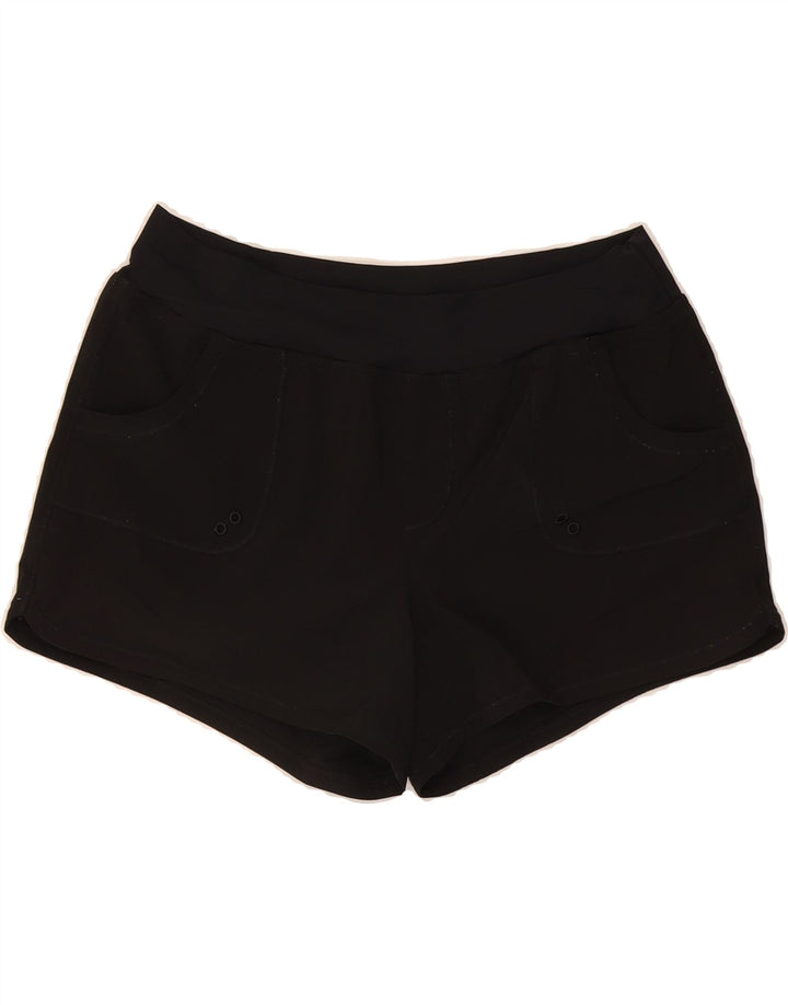 PRANA Womens Sport Shorts UK 14 Large Black Vintage Prana and Second-Hand Prana from Messina Hembry 