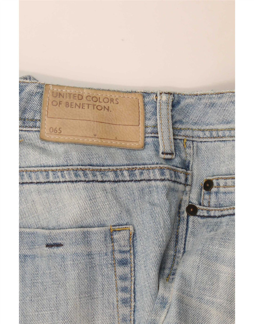 Benetton Dame Bootcut Jeans W30 L33 Blå
