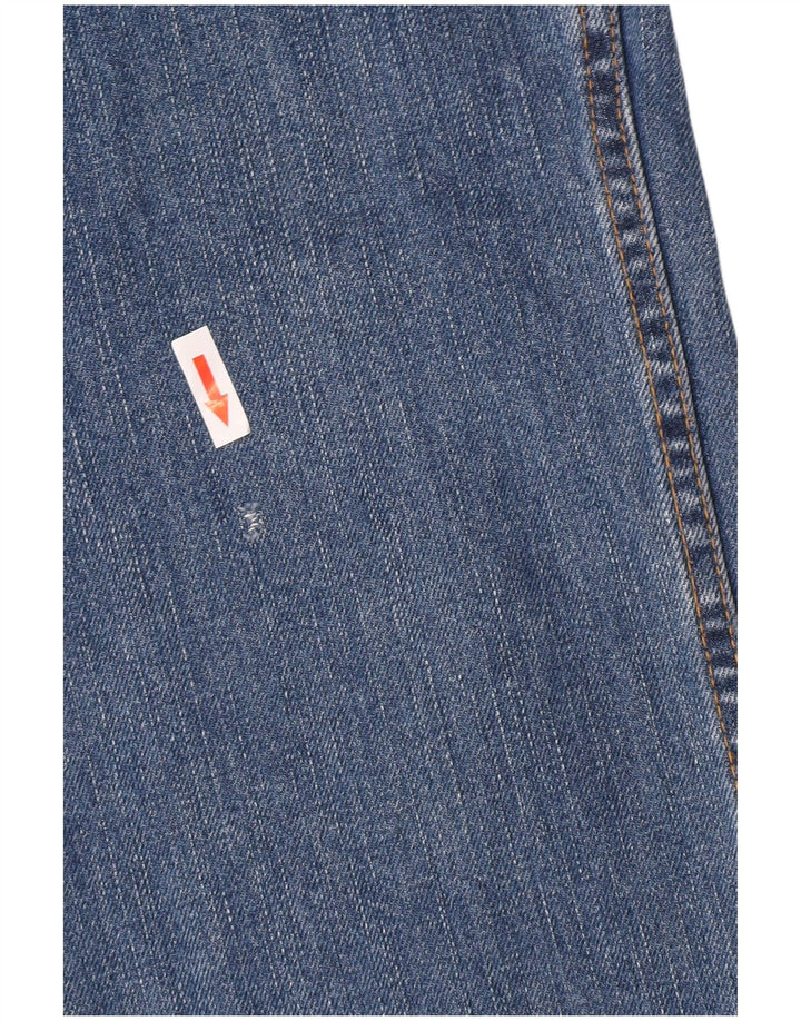 Wrangler Herre Texas Straight Jeans W34 L30 Blå Bomuld