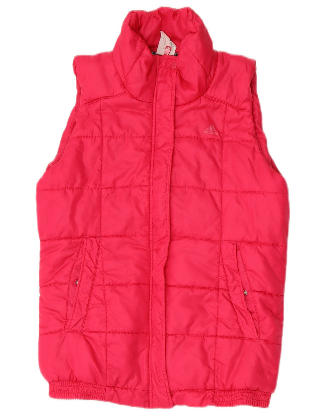 Adidas Dame Polstret Gilet UK 12/14 Medium Pink Polyester