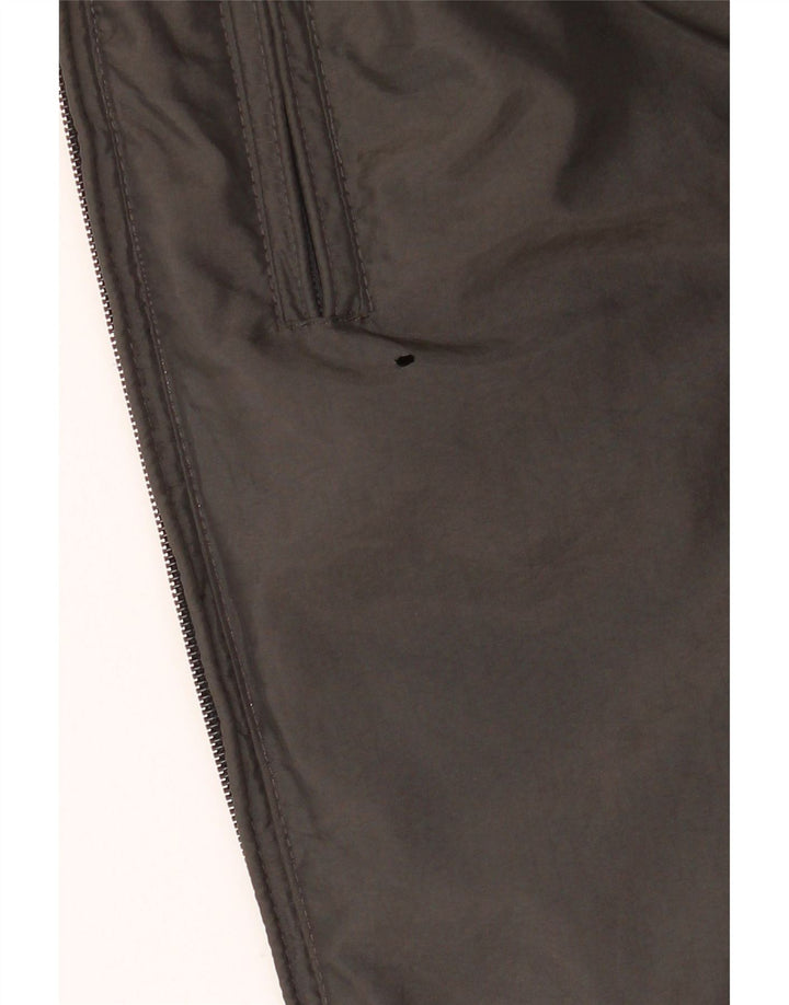 Bear Herre Hætte Vendbar Polstret Jakke UK 40 Stor Grå Polyamid