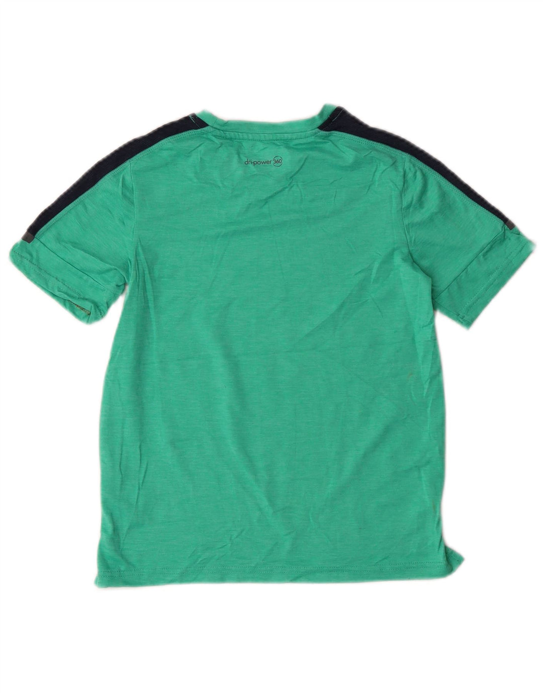 Russell Athletic Boys T-Shirt Top 7-8 år Medium Green Colourblock