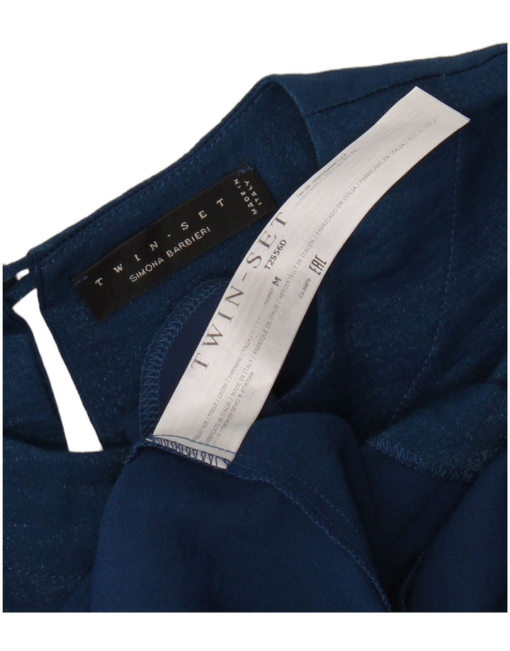 SIMONA BARBIERI Dame Twin-Set 3/4 ærmet Skede Kjole UK 14 Medium Blue