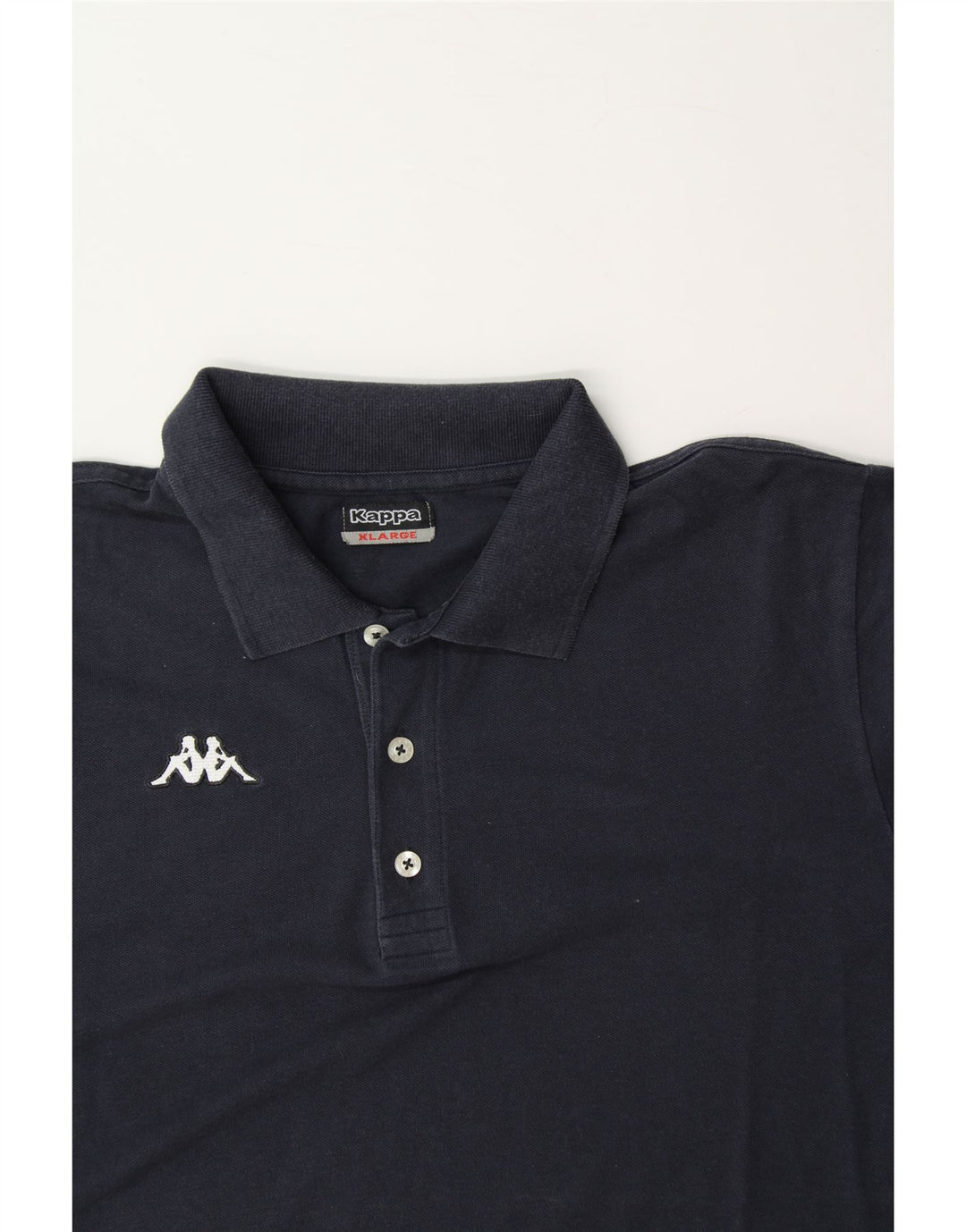 KAPPA Mens Polo Shirt XL Navy Blue Cotton Vintage Kappa and Second-Hand Kappa from Messina Hembry 