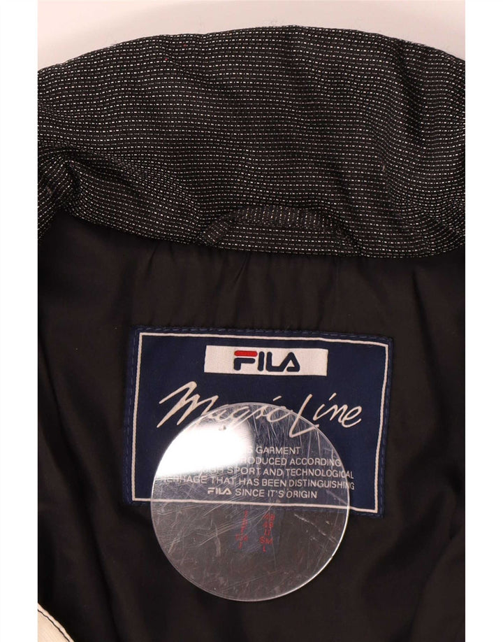 Fila Skijakke med hætte til mænd IT 48 Medium Sort Farveblok