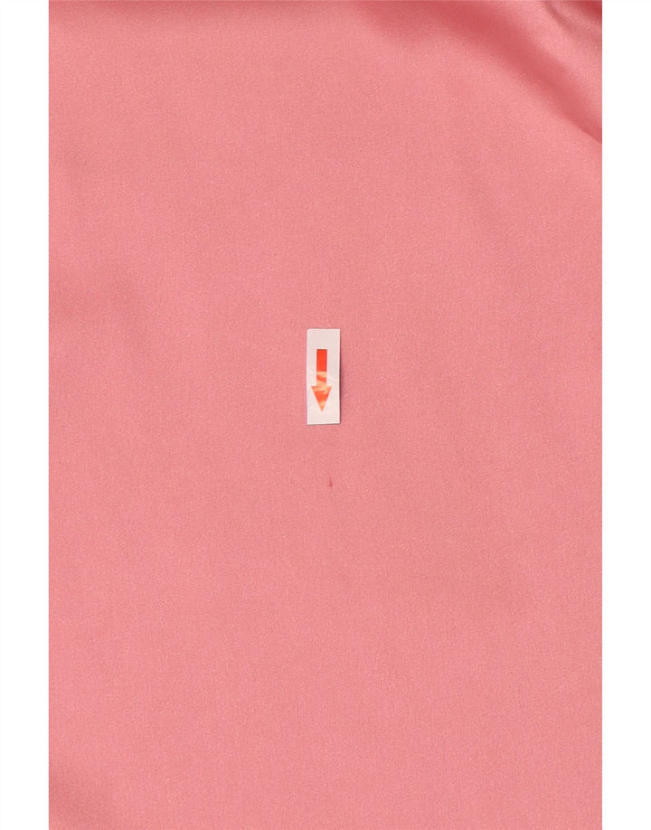 Zara Dame Oversized skjortebluse UK 14 Medium Pink Polyester