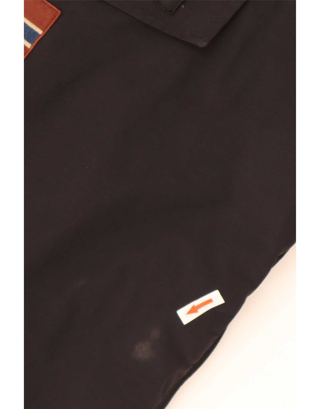 Napapijri Herre Grafisk Hættejakke Anorak UK 38 Medium Sort Polyamid