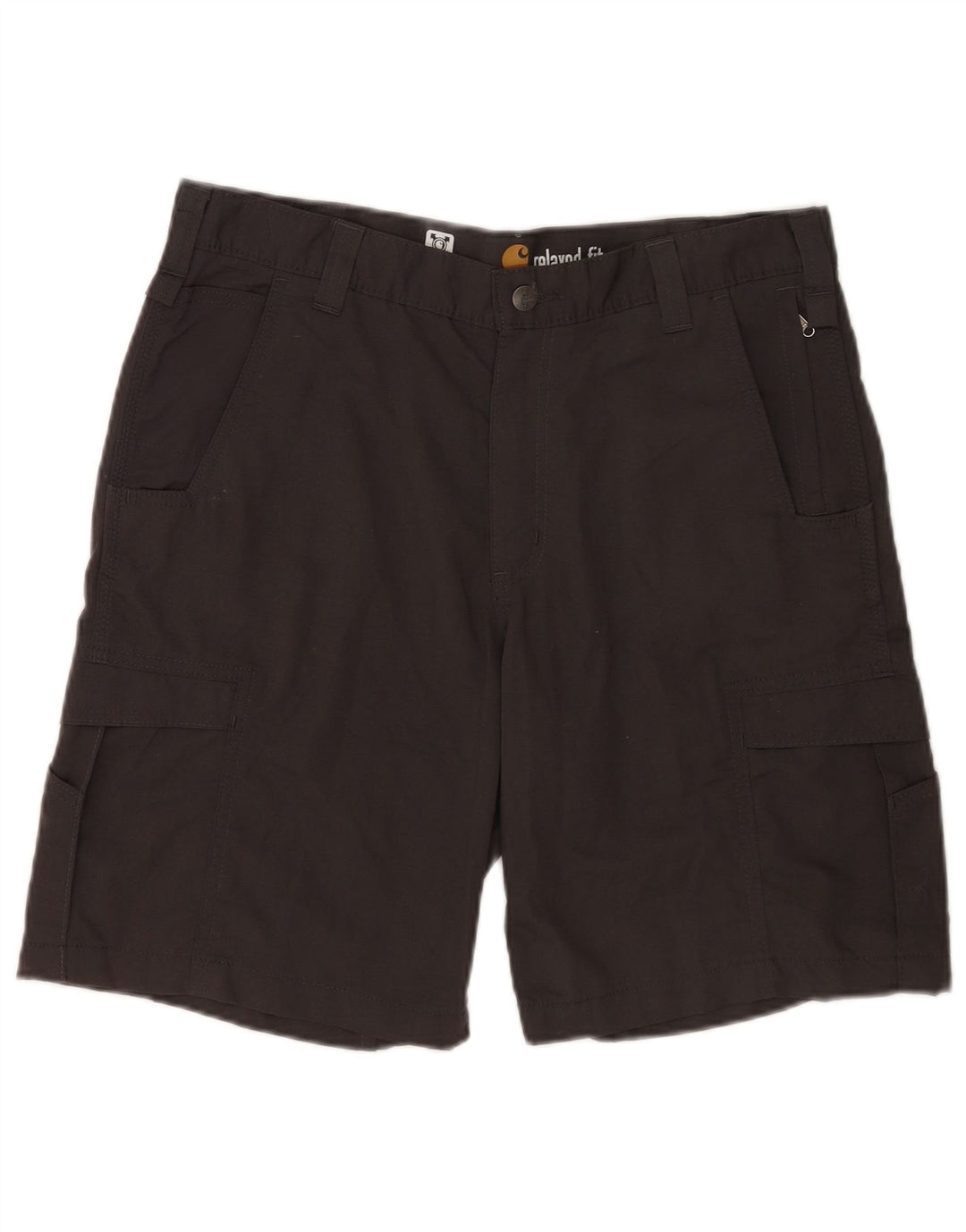 Carhartt Herre Relaxed Fit Cargo Shorts W36 Large Grå Bomuld