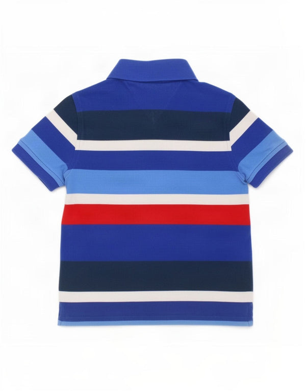 Tommy Hilfiger drenge poloshirt 4-5 år XS blå stribet bomuld