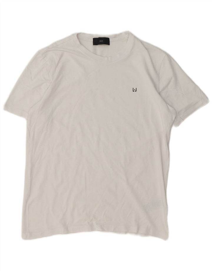 Liu Jo Herre T-Shirt Top Medium Hvid Bomuld