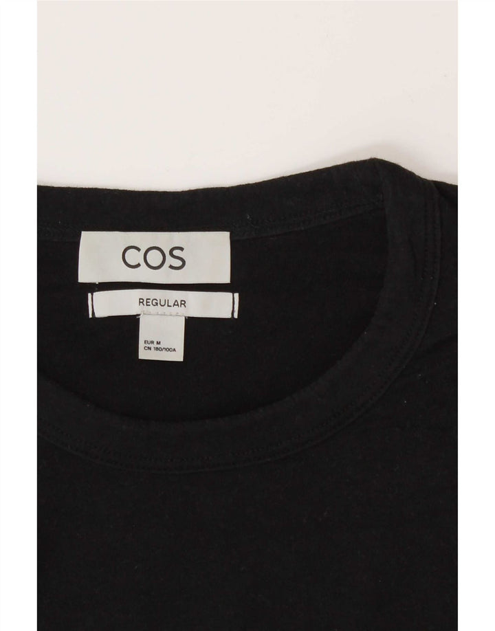 Cos Herre Regular T-Shirt Top Medium Sort